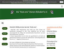 Tablet Screenshot of kick-ens.de